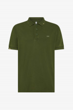 Vintage Polo aus Baumwolle in Verde Scuro