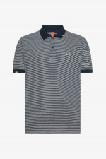 Gestreiftes Polo-Shirt in Navy/Bianco