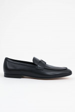 Loafer aus Glattleder in Schwarz