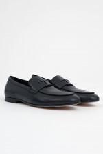 Loafer aus Glattleder in Schwarz