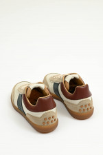 Sneaker ALLACCIATA T in Weiß/Taupe/Grün
