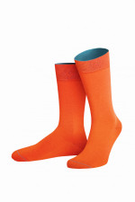 Socken aus Bio-Baumwolle in Orange