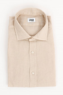 Leinenhemd in Hellbeige