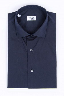 Hemd aus Baumwoll-Mix in Navy