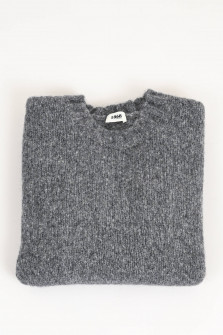 Pullover aus Alpaka-Woll-Mix in Grau meliert