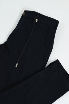Woll-Optik Hose in Navy