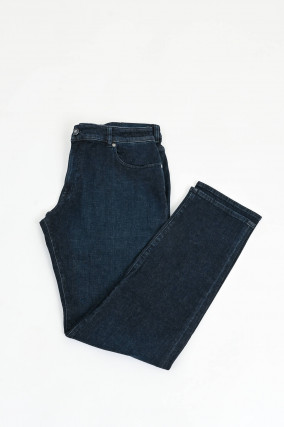 Jeans DANTE aus Cashmere-Mix in Dunkelblau