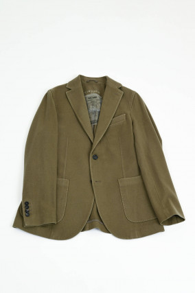 Sakko aus Wolle in Avocado