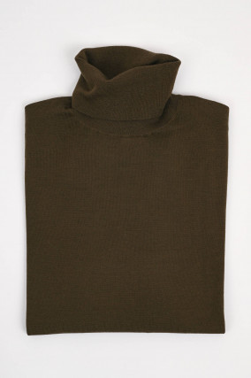 Feinstrick Pullover in Khaki