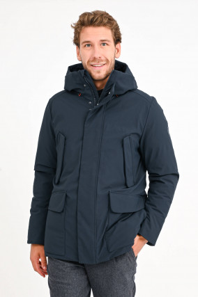 Veganer Parka ELON in Schwarzblau