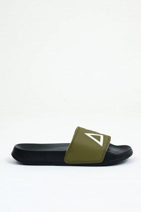 Beach Slipper in Schwarz/Khaki