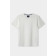 T-Shirt mit gesticktem Logo-Detail in Off White