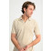Frottee Polo in Beige