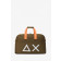 Duffel Bag mit XXL-Logo in Verde Scuro/Orange