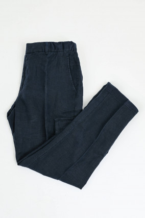 Leinen-Cargo in Navy