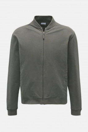 Sweat-Bomberjacke in Khaki 