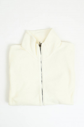 Jacke in Fleece-Optik in Ivory