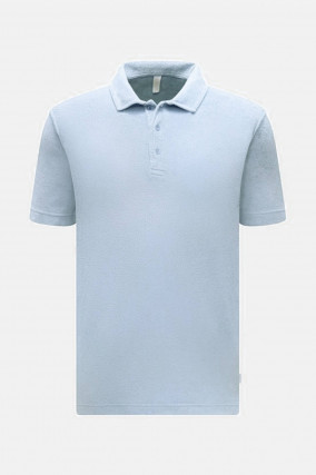 Frottee-Polo TERRY in Hellblau