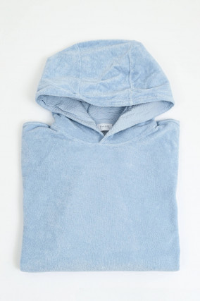 Frottee-Hoodie BEACH in Sky