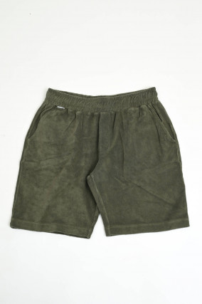 Frottee-Bermudashorts in Jungle Green