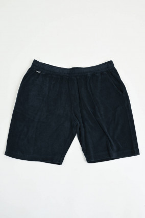 Frottee-Bermudashorts in Navy