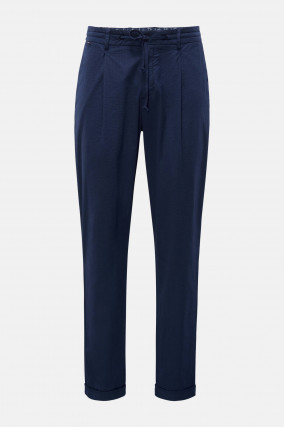 Hose SEERSUCKER JOGGPANT in Navy
