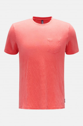 Strick-Shirt LINEN KNIT TEE in Koralle