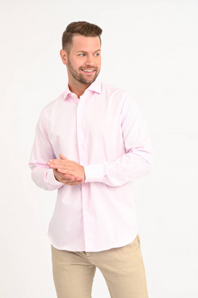 Twill-Hemd in Rosa