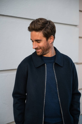 Wolljacke MILRO in Navy