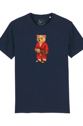 T-Shirt FILOU III. mit Frontprint in Navy