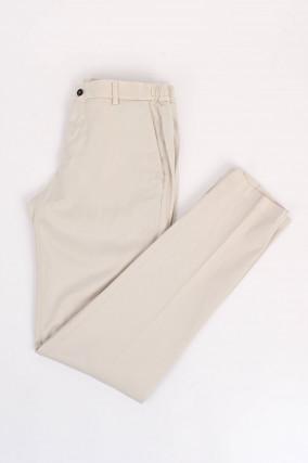 Lyocell-Baumwollhose in Creme