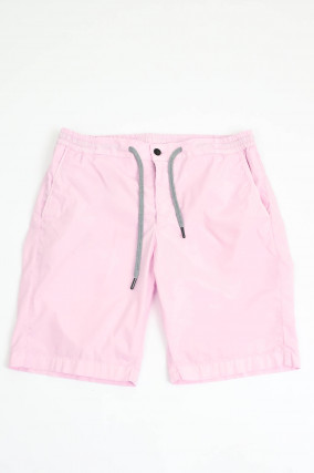 Bermuda-Shorts aus Baumwoll-Mix in Rosa