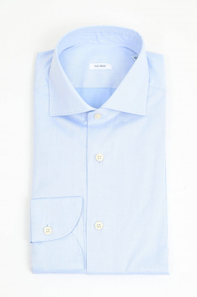 Slim-Fit Hemd in Hellblau