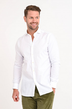 Oxford Hemd aus Baumwolle in Weiß