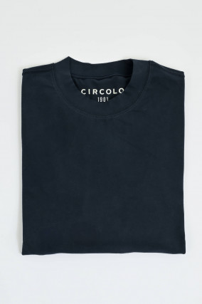 Loose Fit Langarm-Shirt in Navy