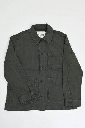 Jacke aus Leinen in Pepper Grey
