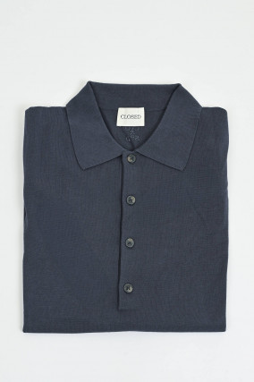Poloshirt aus Baumwolle in Navy