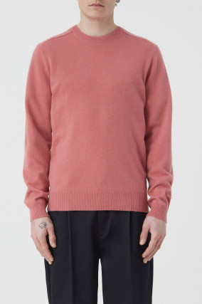 Strickpullover aus Bio-Cashmere in Koralle