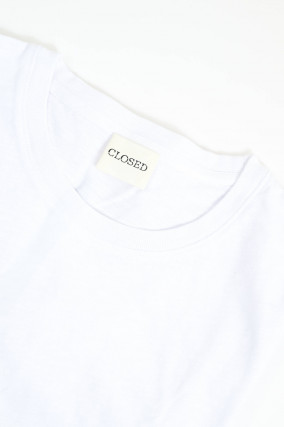 Basic Kurzarm-Shirt in Weiß