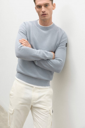 Strickpullover CIRUELOALF in Graublau