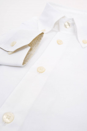 Hemd aus Baumwolle in Weiß