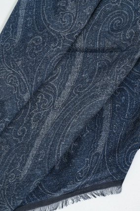 Tuch mit Paisly-Motiv in Dunkelblau