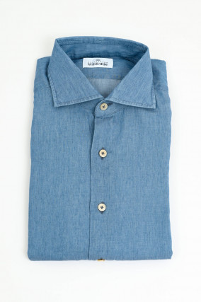 Denim-Hemd aus Baumwolle in Blau