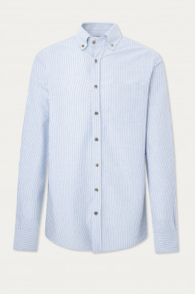 Oxford Hemd in Blau/Weiß gestreift