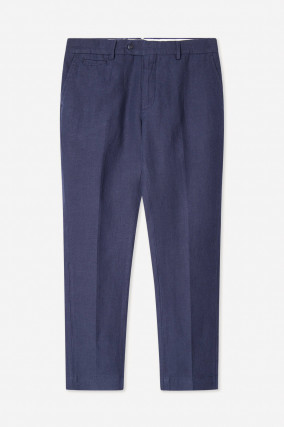 Hose aus Leinen in Navy