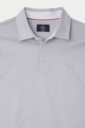 Poloshirt in Grau meliert