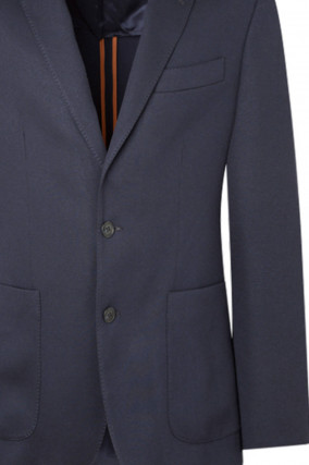Lockeres Viskose-Mix Sakko in Navy