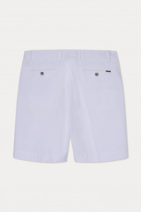 Twill-Chino-Short in Weiß