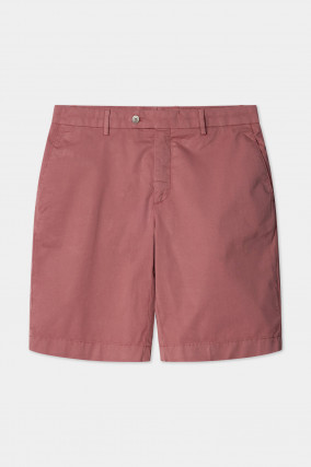 Baumwoll-Bermuda in Cranberry