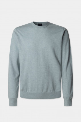 Pullover mit Rundhalsausschnitt in Menthol